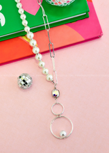 Load image into Gallery viewer, Willa Pearl &amp; Chain Necklace by Pink Panache - 2 Colors
