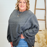 Seasonal Perfection Top - Charcoal* LAST ONES FINAL SALE *