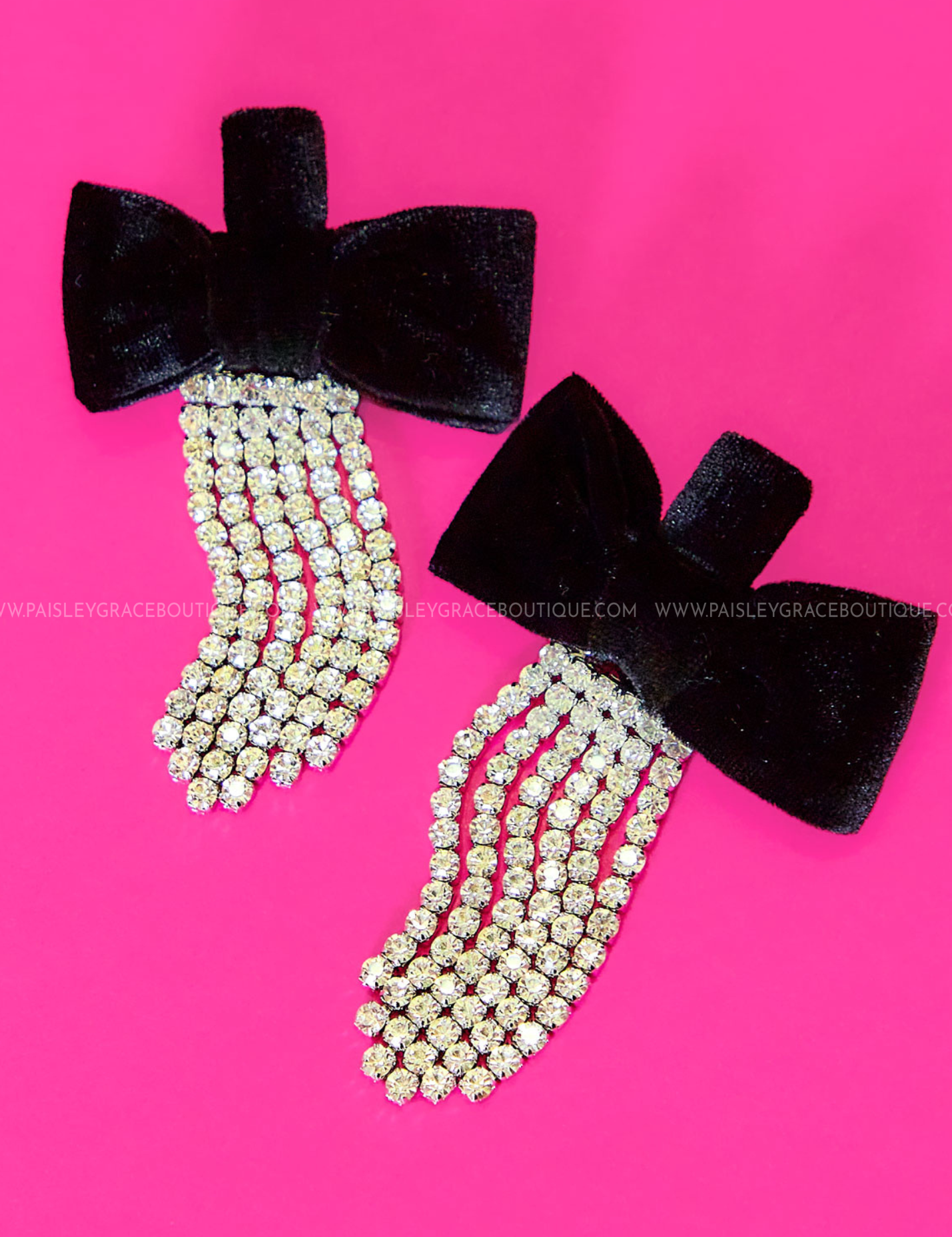 Velvet Bow Earrings - 2 Colors LAST ONES FINAL SALE