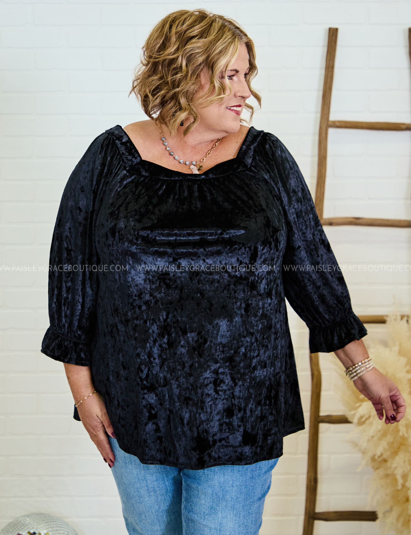 Velvet Dreams Top - Black* LAST ONES FINAL SALE *