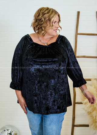 Velvet Dreams Top - Black