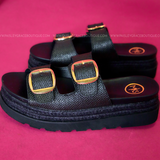 Monique Platform Sandals - Black - LAST ONES FINAL SALE