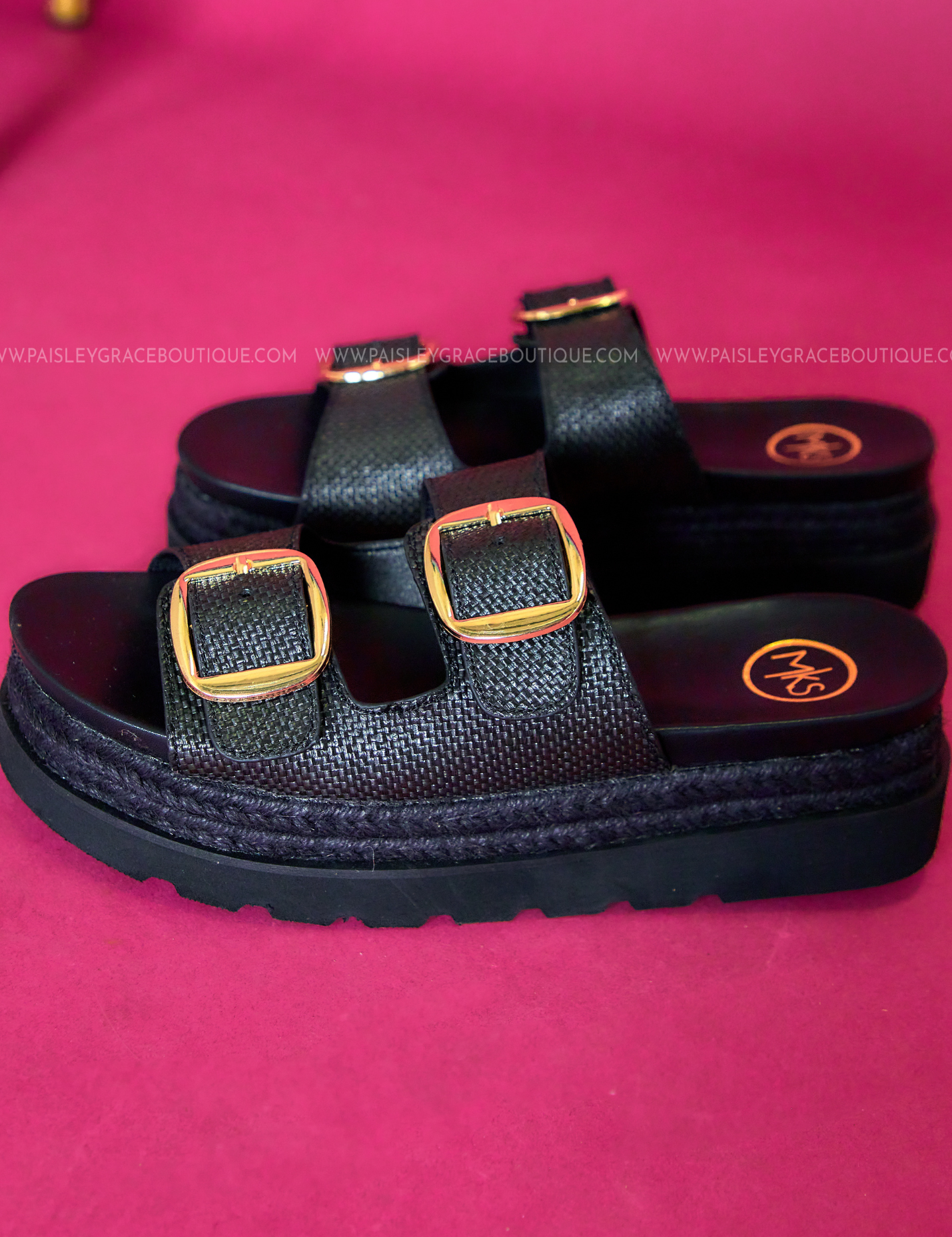 Monique Platform Sandals - Black - LAST ONES FINAL SALE