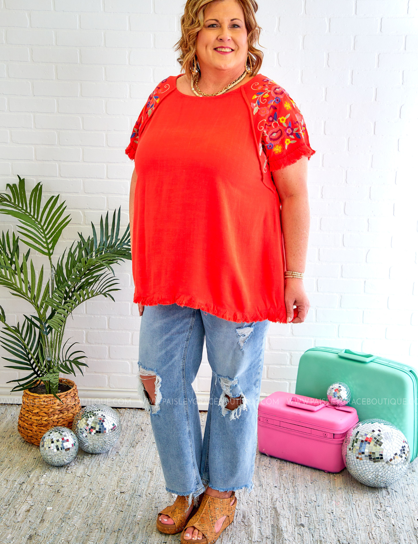 Sunny In Sao Paulo Top - Red - LAST ONES FINAL SALE