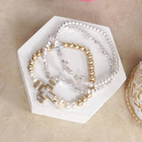 Audrey Beaded Bracelet Set - Faithful Trio