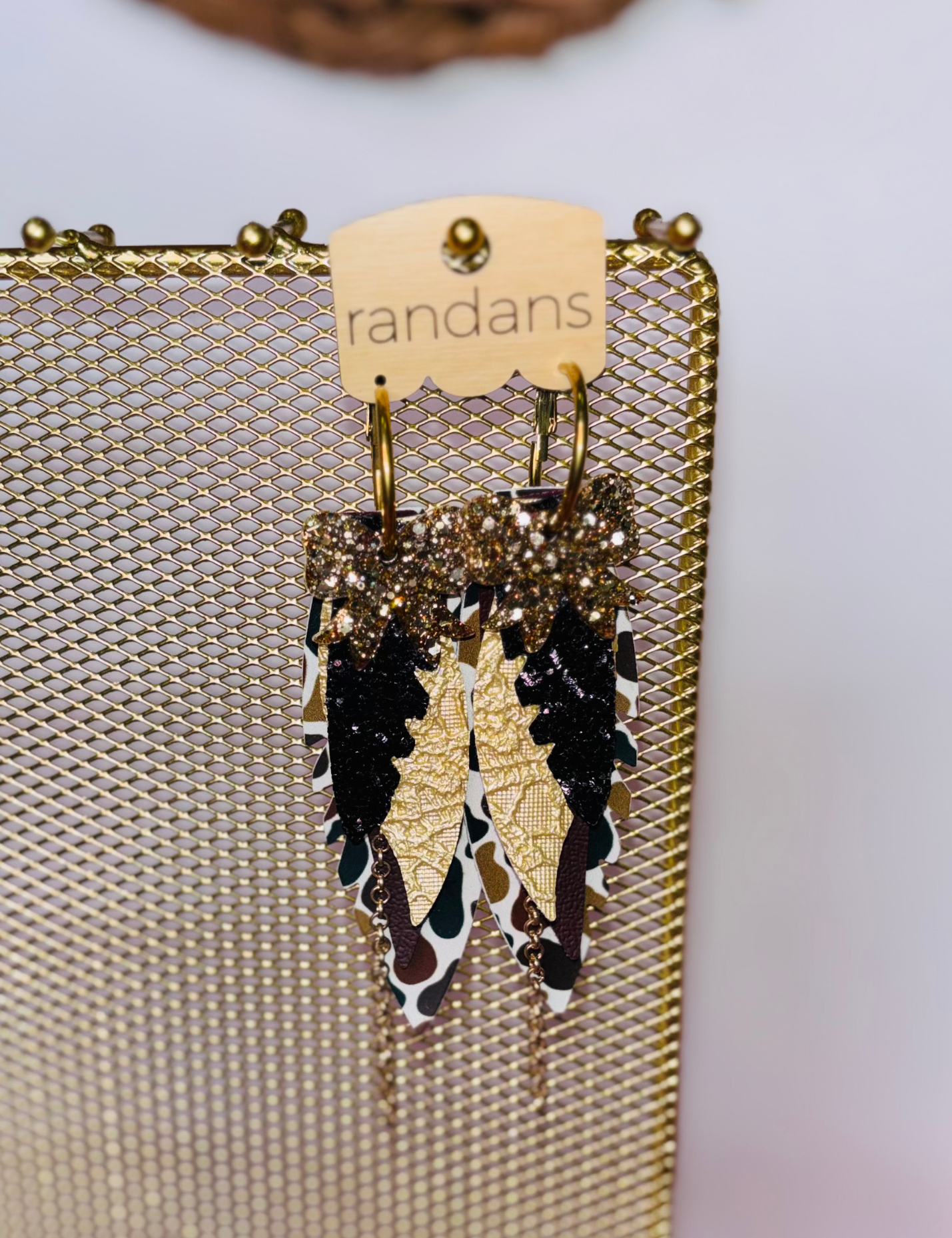 Large Layered Earrings - Desert Safari  - PREORDER
