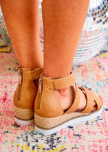 Load image into Gallery viewer, Double Dutch Wedge by Corkys - Caramel - RESTOCK
