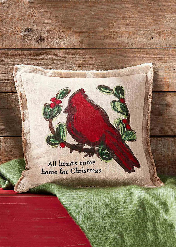 Christmas Cardinal Pillow