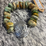 Sandra Ling Real Turquoise Bracelet - CIJ 47