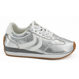 Kickoff Sneakers - Silver Crinkle Metallic PREORDER