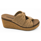 Miss Understood Wedges - Camel Faux Suede  PREORDER