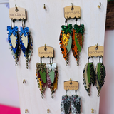 Large Layered Earrings - Camo  - PREORDER