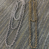Gold Twist Chain & Silver - Multiple Sizes - PREORDER