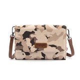 Wrangler Camo Print Canvas Clutch/Crossbody - Brown