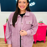 A Day For You Shacket - Purple - FINAL SALE