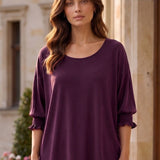 Pretty Little Detour Top - Midnight Plum