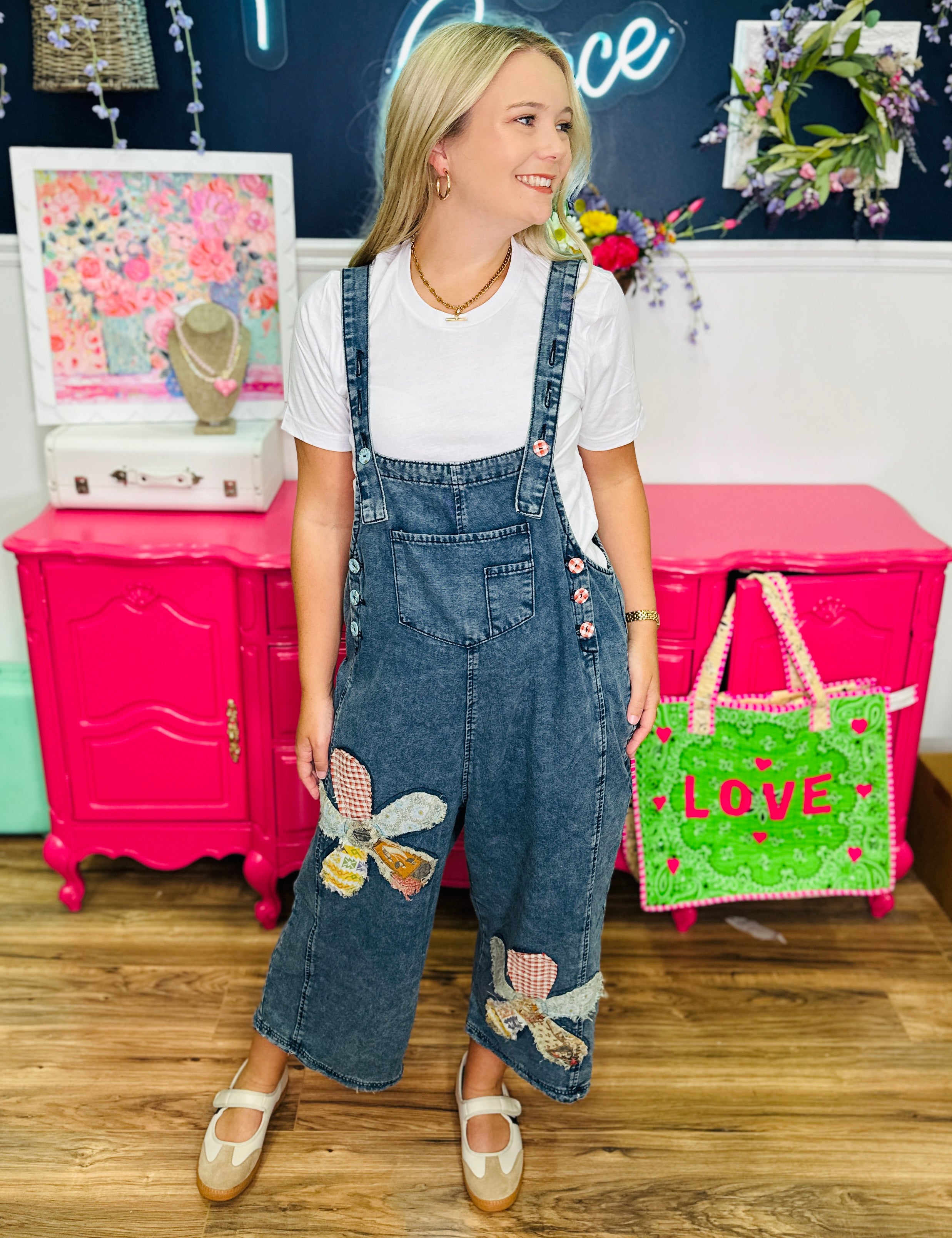 Boho Blossom Overalls