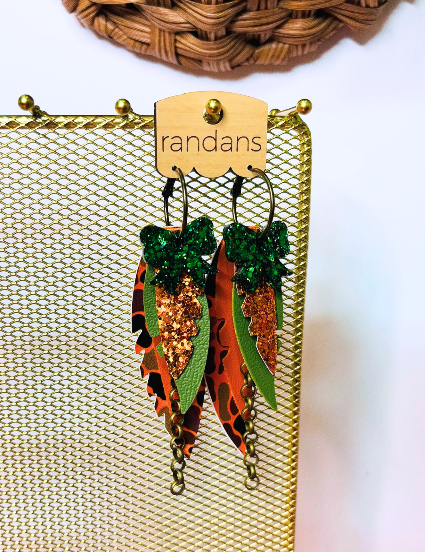 Large Layered Earrings - Camo  - PREORDER