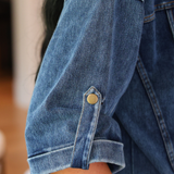 Refined Denim Bomber Jacket- Light Wash - PREORDER