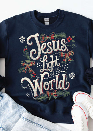 Jesus Light of World - Tee or Sweatshirt