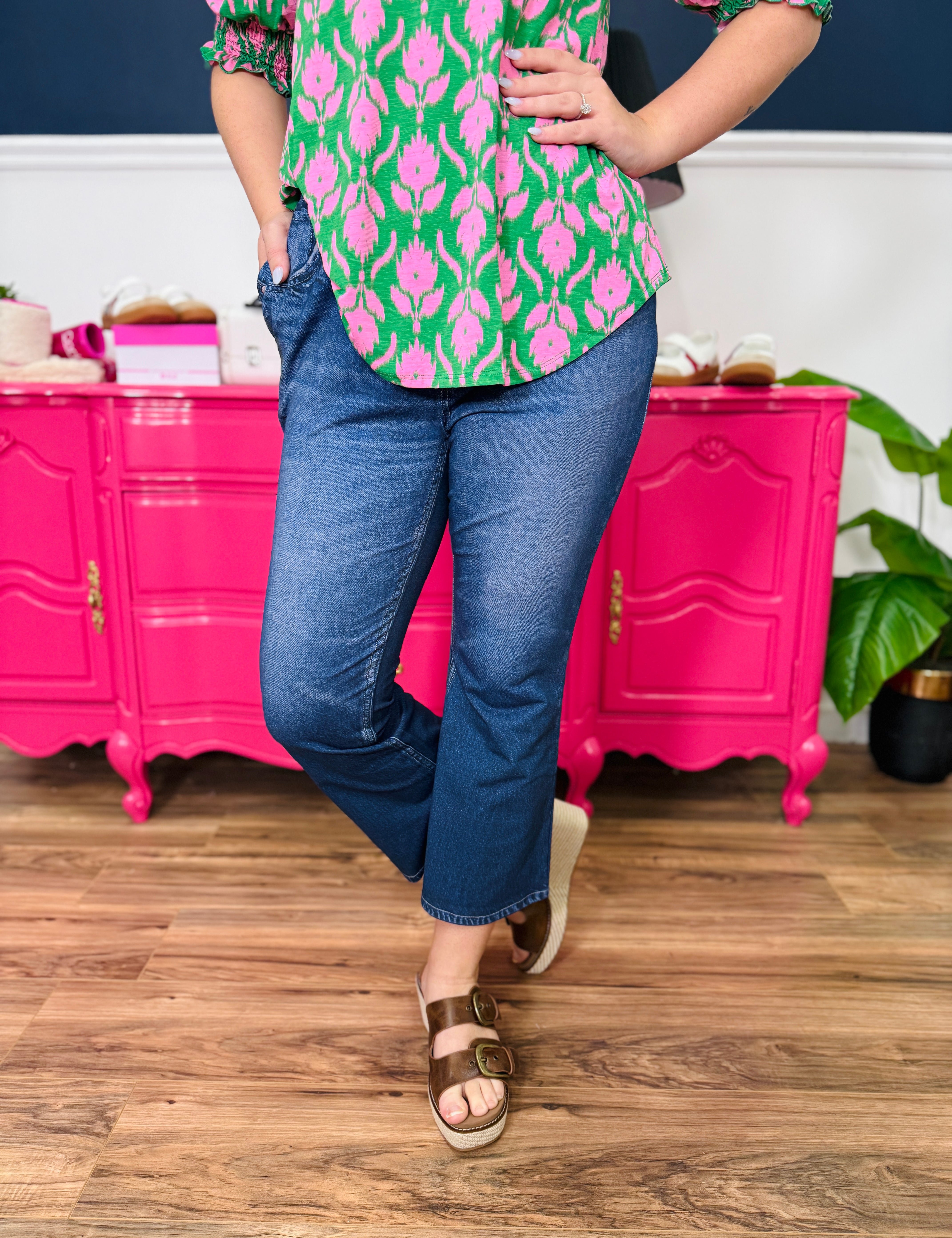 Dear Scarlett Bootcut Faux Denim - FINAL SALE