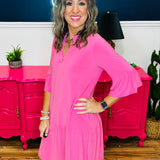 Dear Scarlett Lizzy Sunday Dress - Pink Glow - FINAL SALE