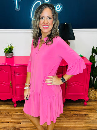 Dear Scarlett Lizzy Sunday Dress - Pink Glow