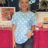 Spotted In Blue Top