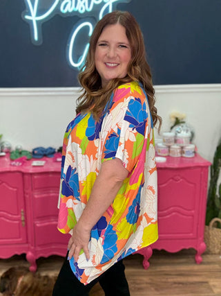 Santorini Bloom Top - FINAL SALE