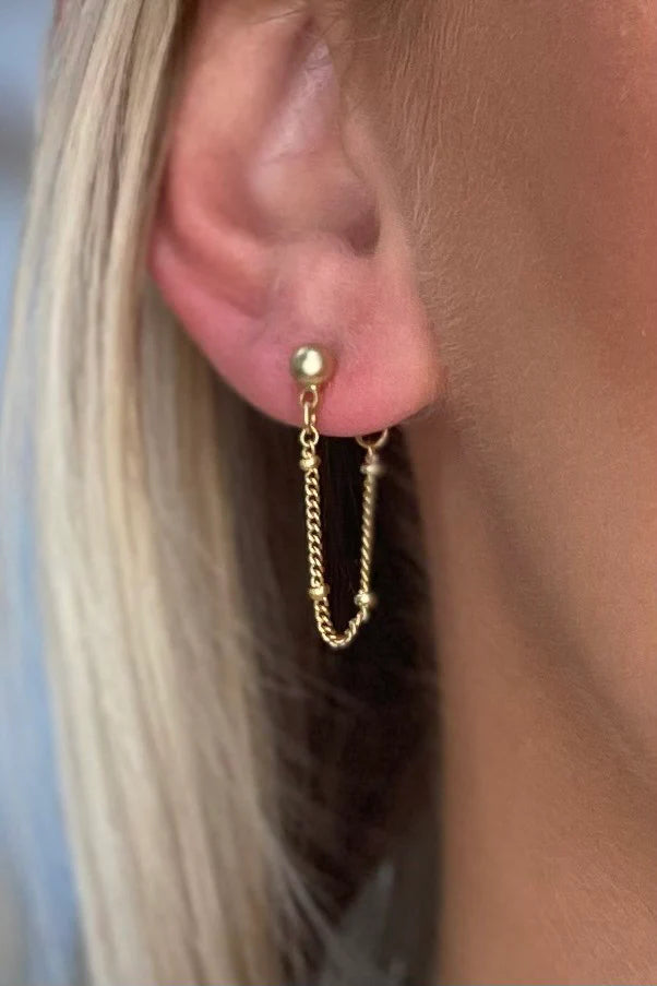 Charlotte Earrings 14k Gold Dipped - 2 Colors