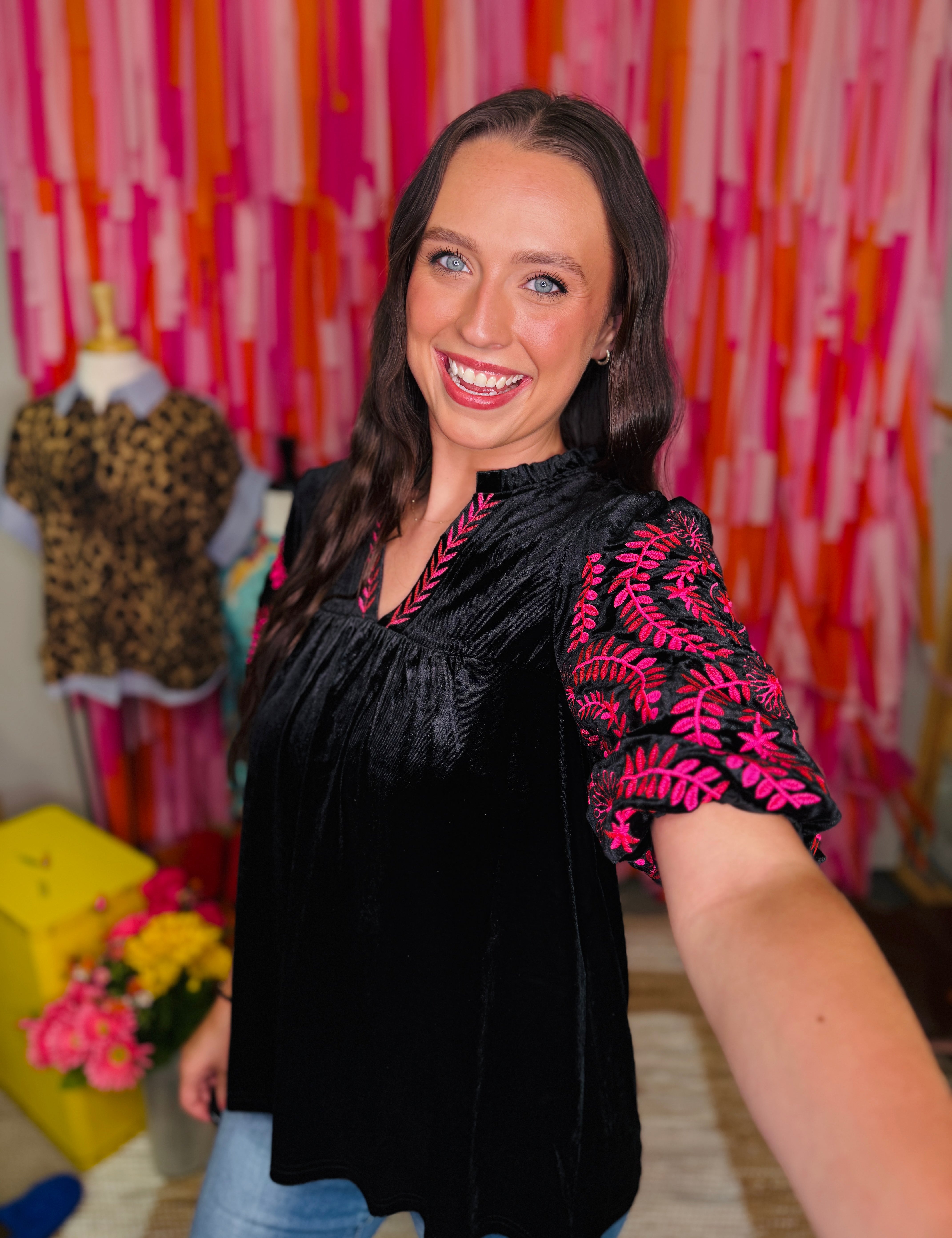 Velvet Vibes Top - Black