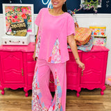 Pink Mirage Lace Pants