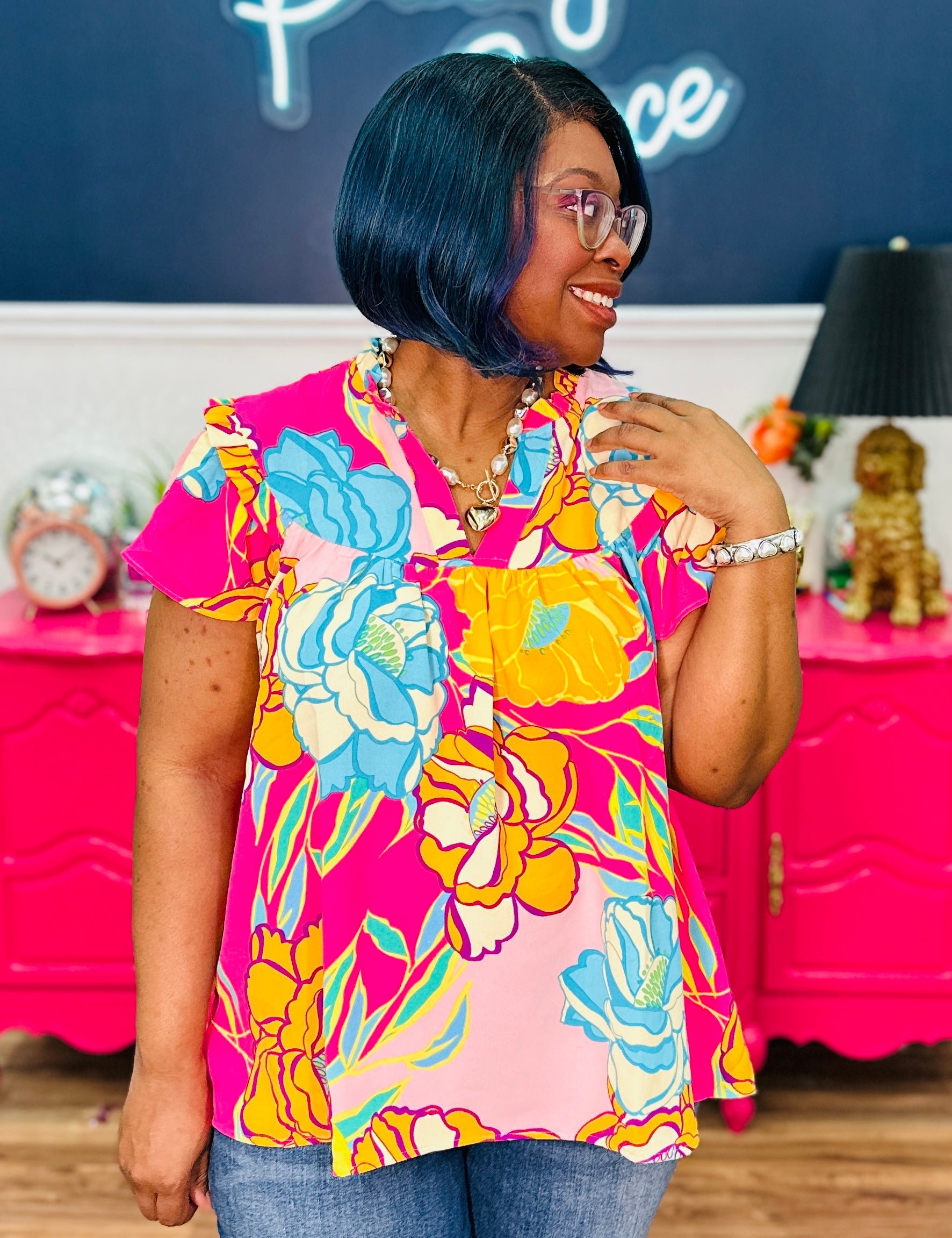 Bloom And Flounce Top - LAST ONES FINAL SALE