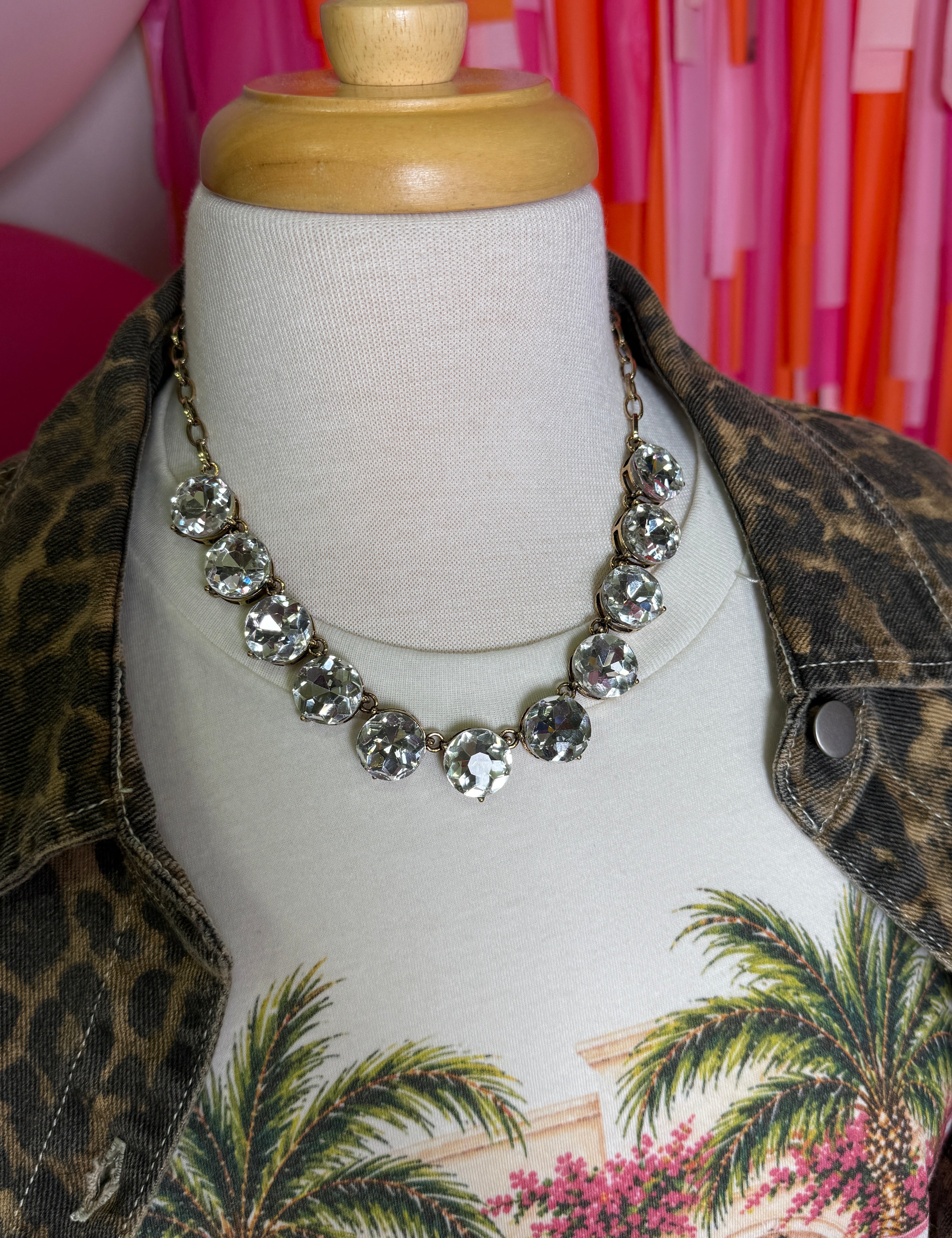 Mila Bria Necklace - Crystal