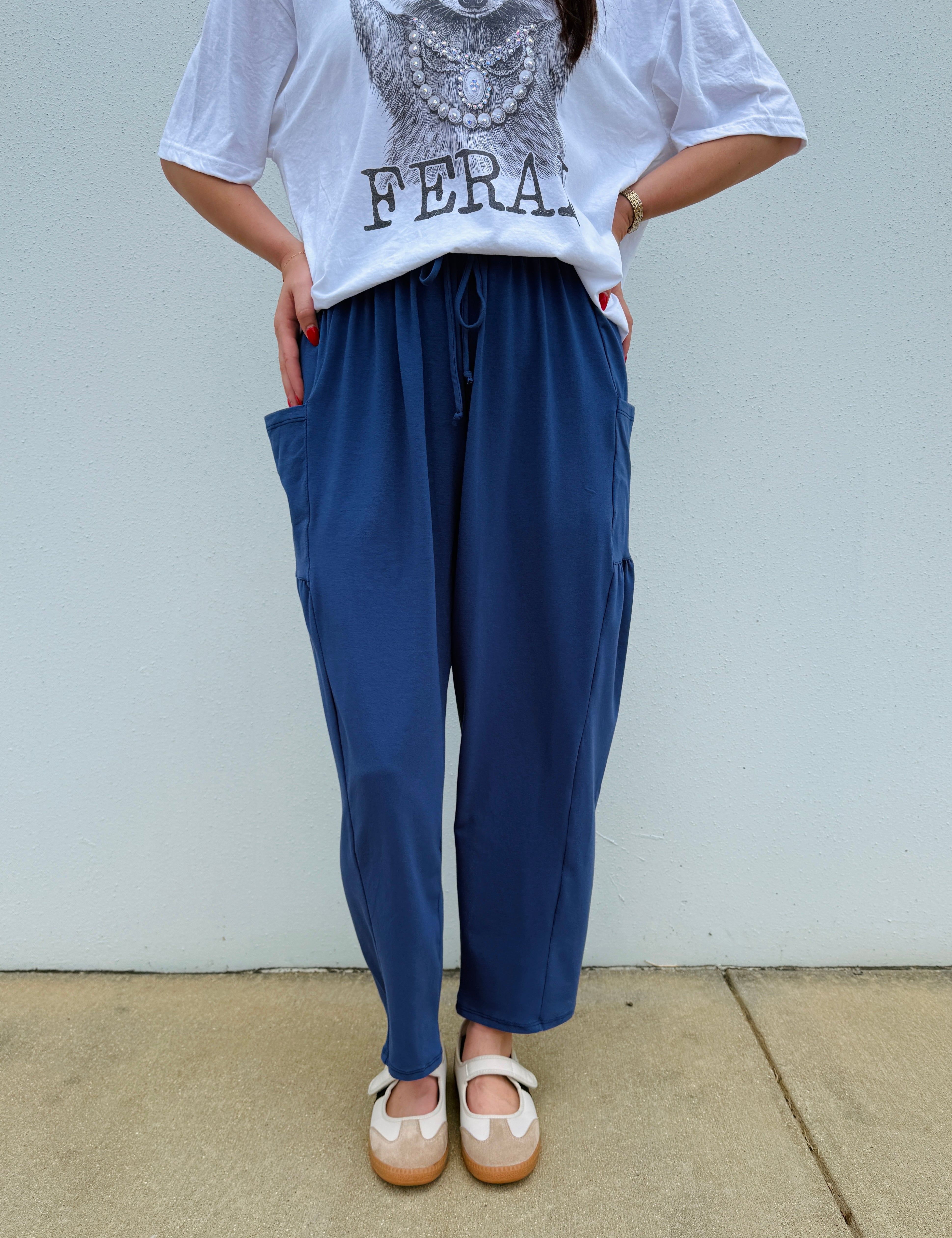 Signature Boho Lounge Pants - Navy