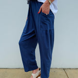 Signature Boho Lounge Pants - Navy