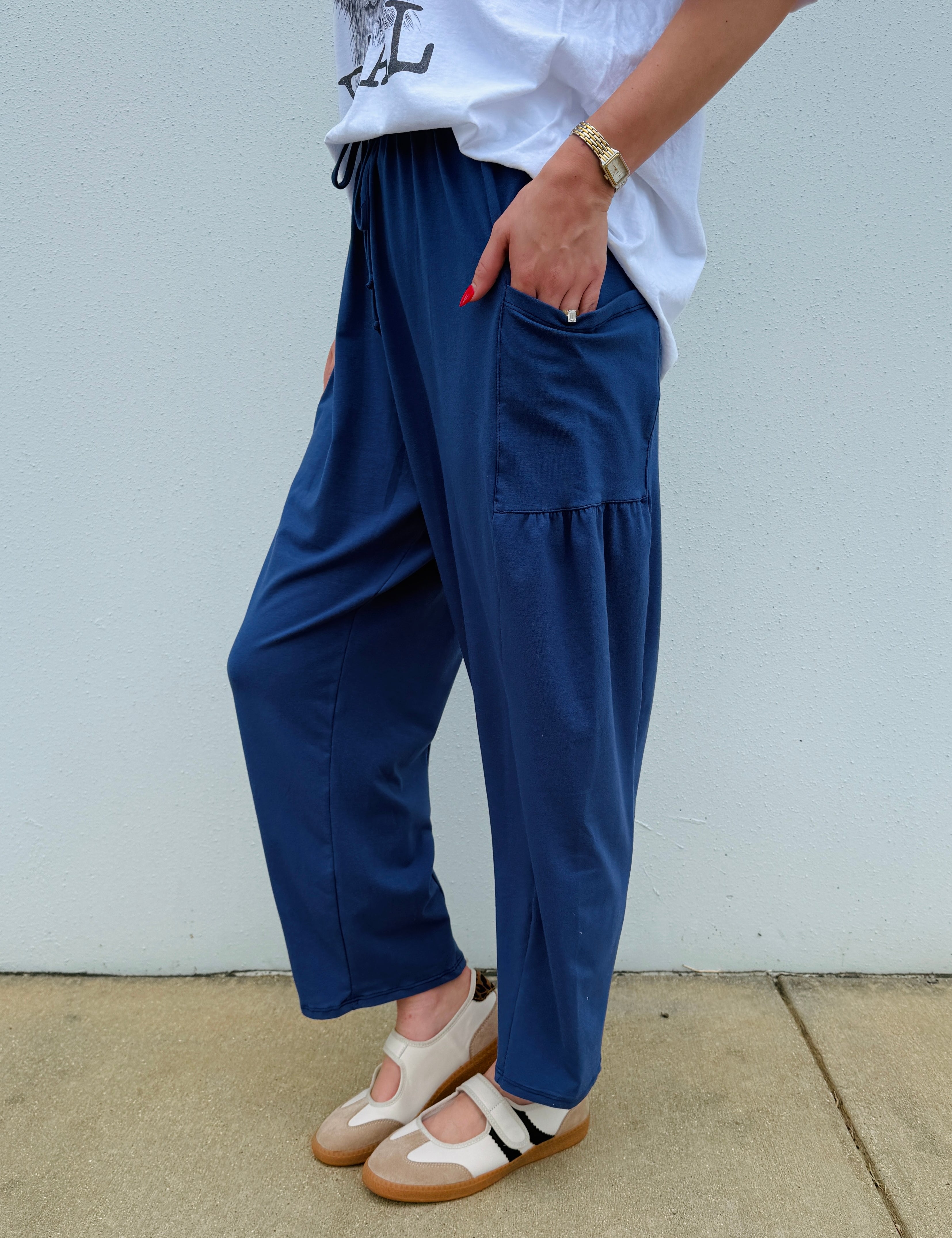 Signature Boho Lounge Pants - Navy