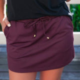 PREORDER - Solid Mulberry Skort