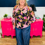 Floral Print Woven Blouse - LAST ONES FINAL SALE