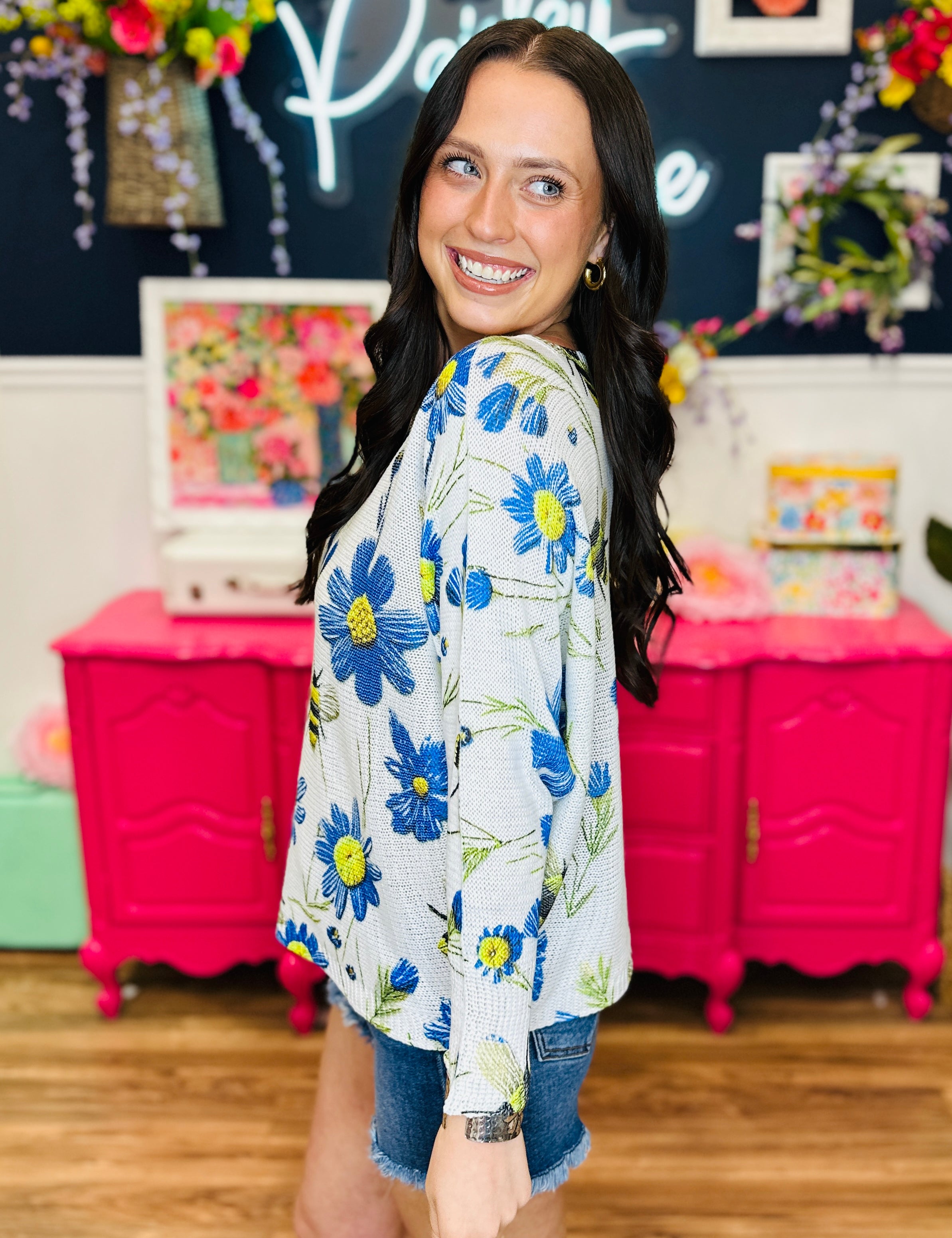 Busy Bloom Top