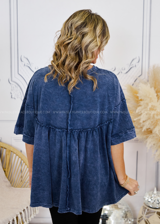 Forever Frolicking Top - Navy