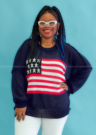 USA All The Way Sweater - 2 Colors - FINAL SALE