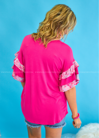 Little Secrets Top - Fuchsia - LAST ONE FINAL SALE