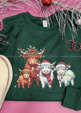 Very Merry Highland Cows Sweatshirt