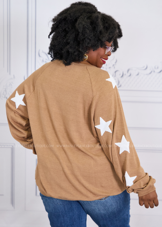 Read The Stars Sweater - Khaki