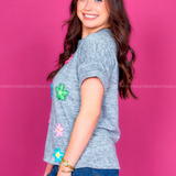 Call Me Cutie Top - Heather Grey* FINAL SALE *