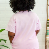 Natasha 2.0 Textured Top - Pink - LAST ONES FINAL SALE