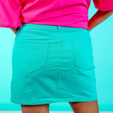 Nova Turquoise Denim Skirt - LAST ONES FINAL SALE