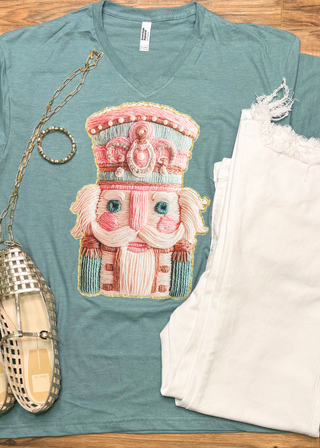 Sweet Nutcracker French Knot Graphic Tee