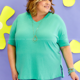 Carefree Days Top - Seafoam* LAST ONES FINAL SALE *
